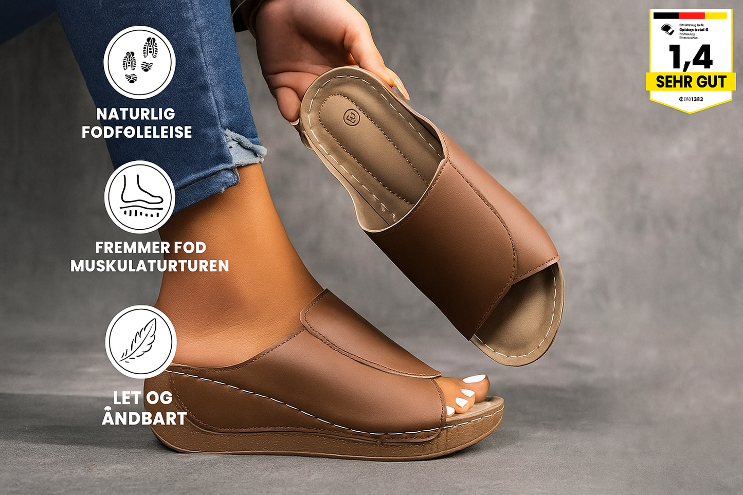 TrinKomfort™ – Ortopædiske Sandaler med Stil og Støtte