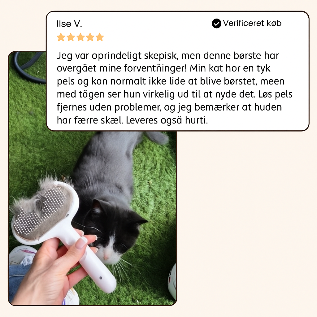 SilkePels™ Steami Pro - Professionel pels plejebørste til kæledyr